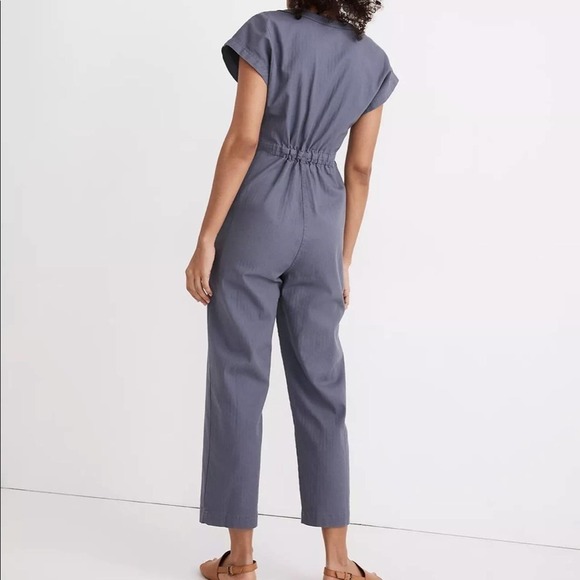 Madewell Cap-Sleeve Jumpsuit in sunfaded indigo XXS - Picture 5 of 10